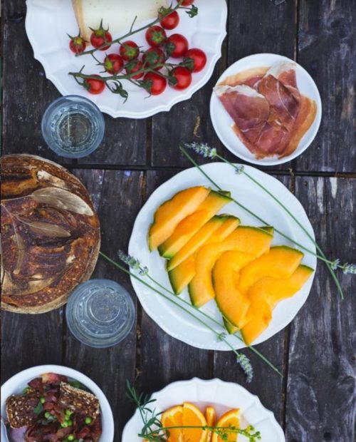 VILLA LENA table of food Marie C