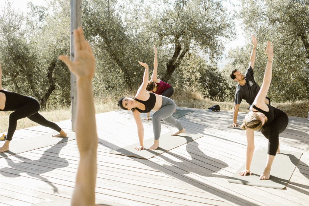 Gina Spinelli Villa Lena Creative Retreat Summer 2021 Yoga Deck 3