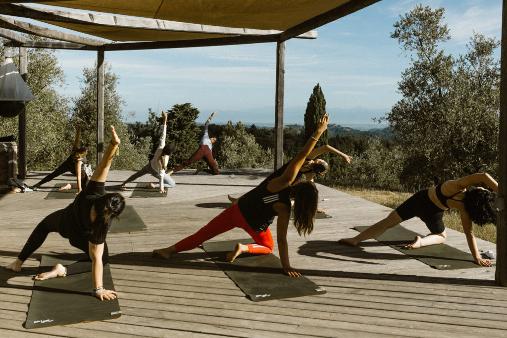 Gina Spinelli Villa Lena Creative Retreat Summer 2021 Yoga Deck 2 (1)